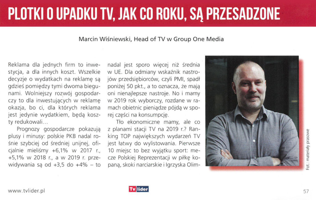 Plotki o upadku TV, jak co roku, są przesadzone