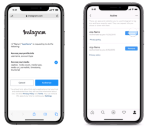 instagram aktywne i wygasłe autoryzowane aplikacje